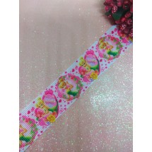 Репсовая лента с рисунком 2,5 см, цена за 1 м